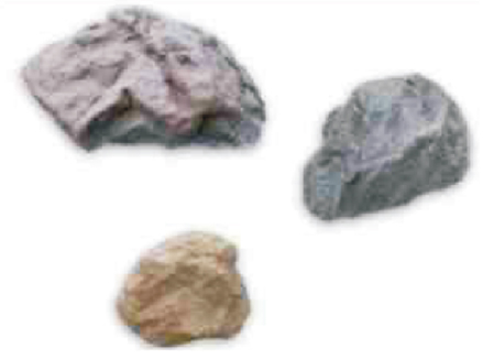 Trio Set of Rocks Rock